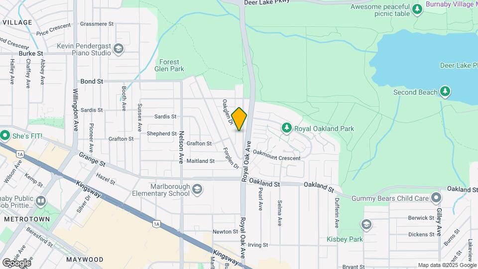 5715 Royal Oak Ave Map and Location Details