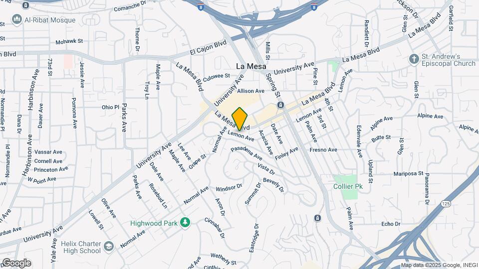 8046 Lemon Ave Map and Location Details