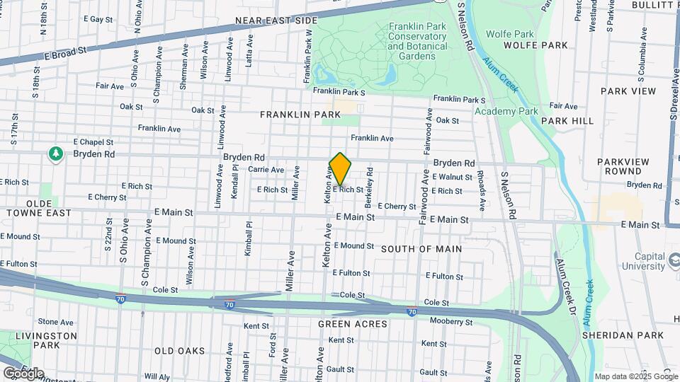 1551 E Rich St Map and Location Details