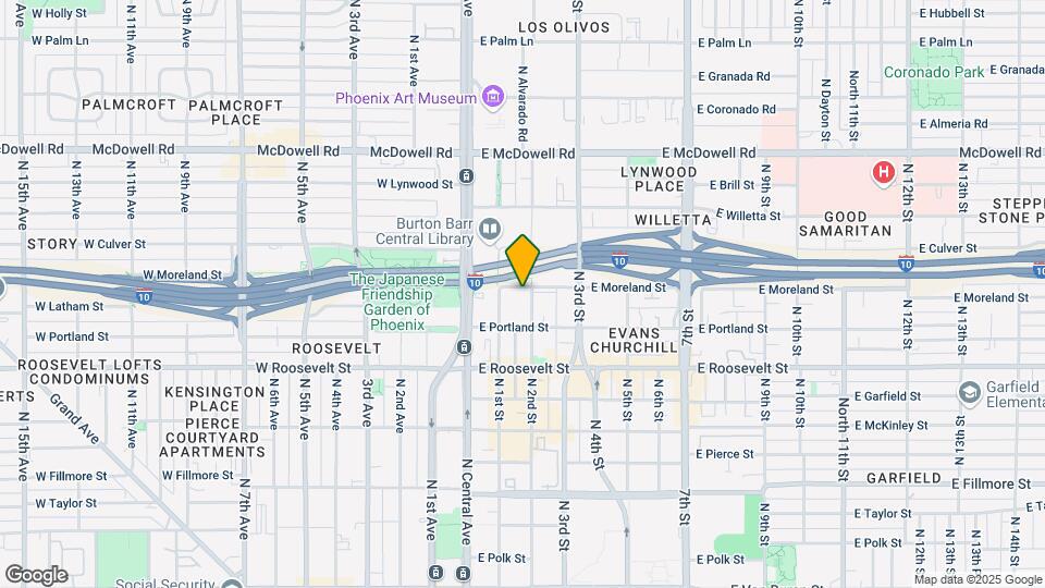 1130 N 2nd St Map and Location Details