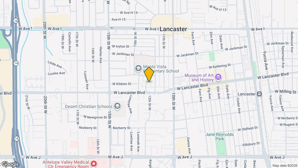 44832 12th St W Map and Location Details