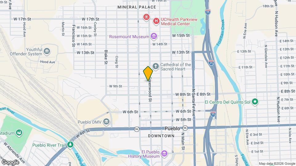 913 N Greenwood St #D, Unit D Map and Location Details