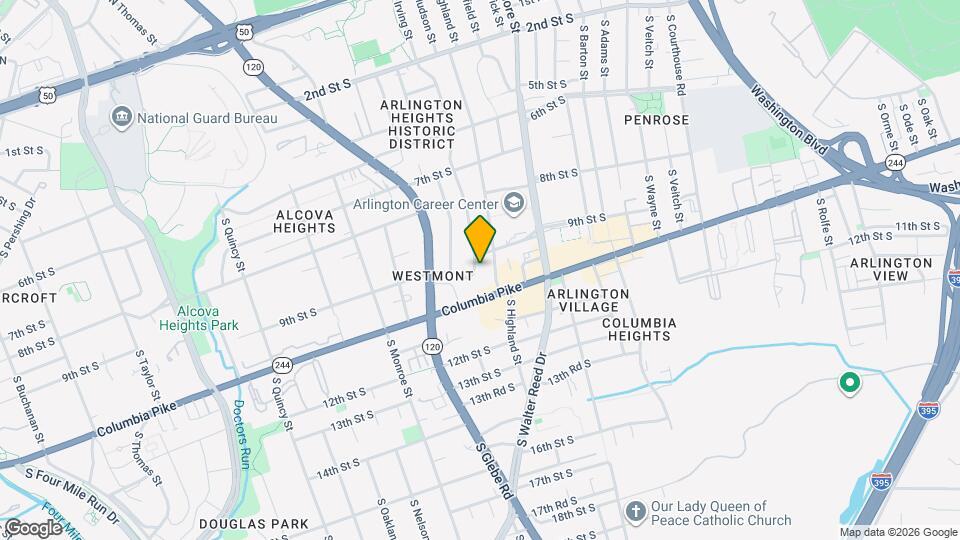 909 S Irving St Map and Location Details