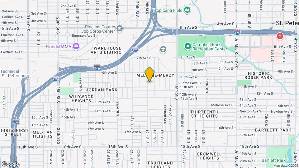 1036 1/2 19th St S Map and Location Details