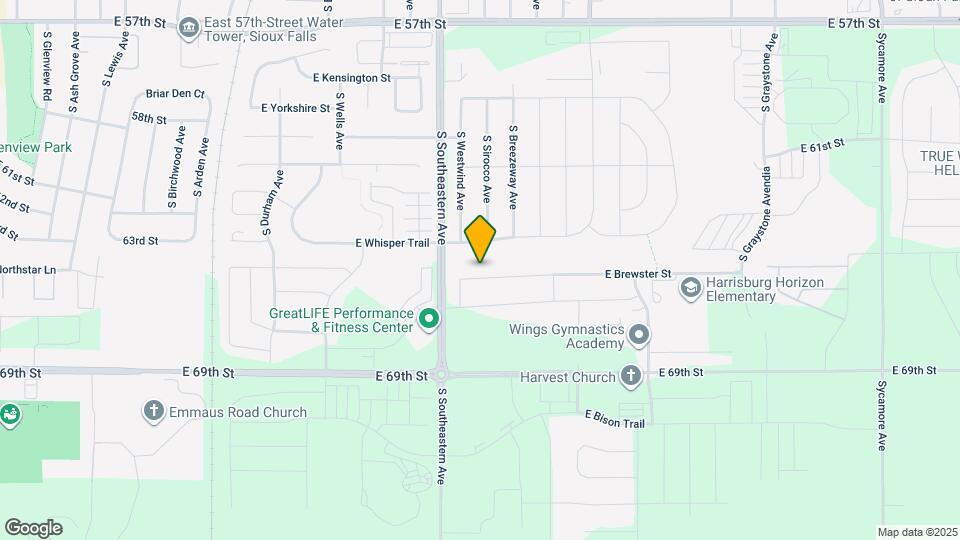 3300 E Brewster St Map and Location Details