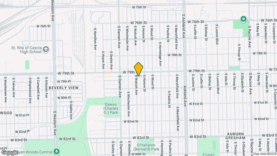 7921 S Wolcott Ave Map and Location Details