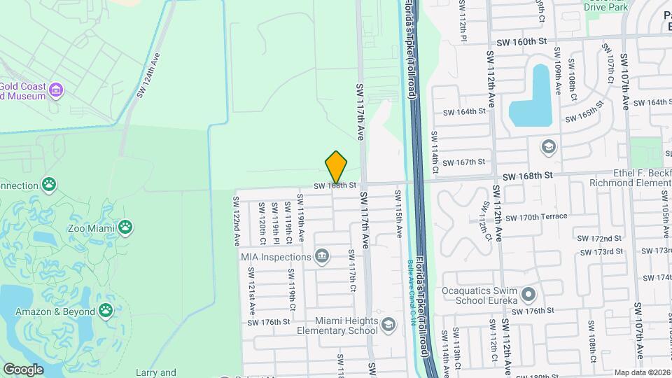 11770 SW 168th St, Unit # G1E Map and Location Details