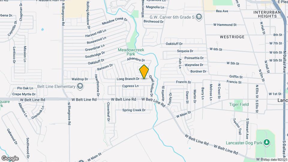 1222 Long Branch Dr Mapa y Detalles de la Ubicación
