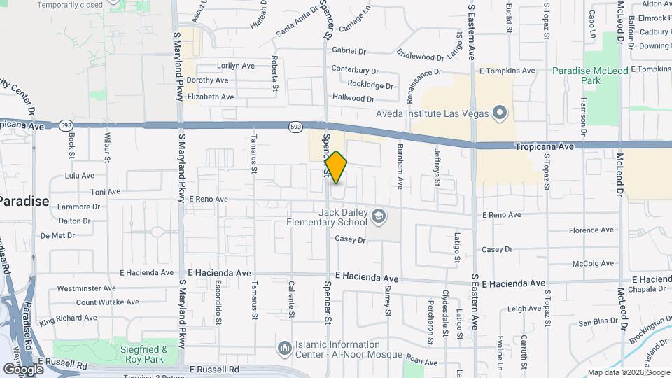 5080 Spencer St Mapa y Detalles de la Ubicación