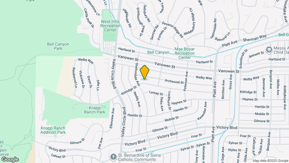 24155 Kittridge St Map and Location Details