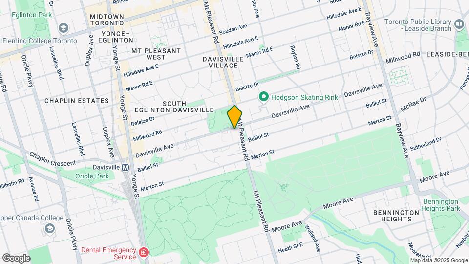 245 Davisville Ave Map and Location Details
