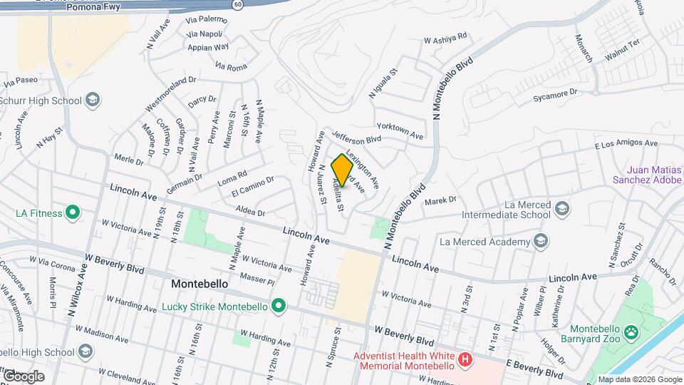 832 Adelita St Mapa y Detalles de la Ubicación