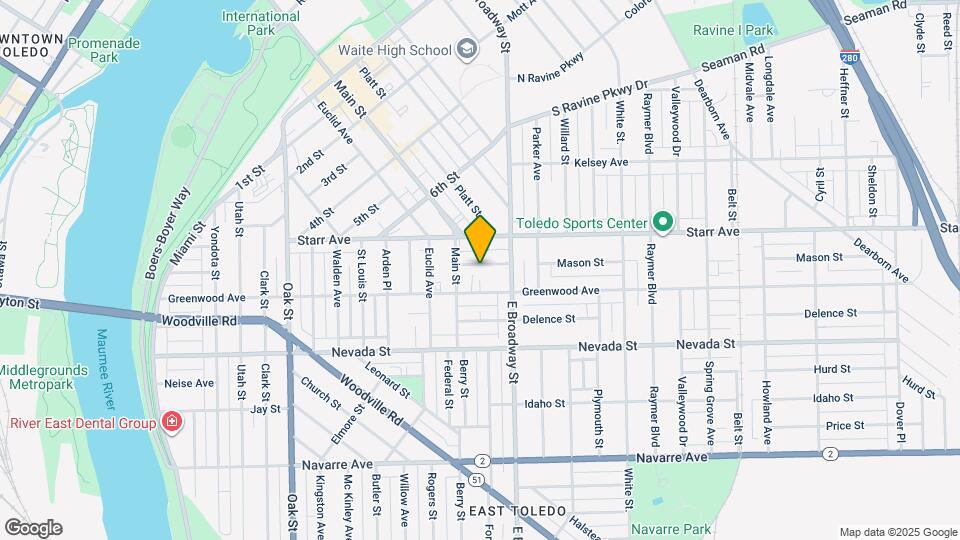 826 Mason St Map and Location Details