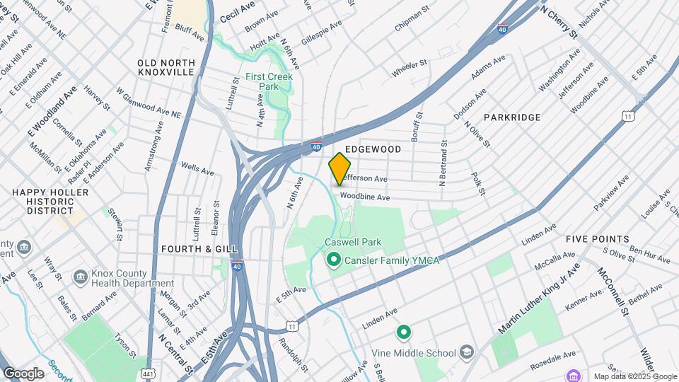 1409 Woodbine Ave Mapa y Detalles de la Ubicación