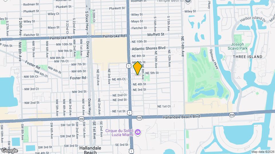 709 NE 4th Ct Map and Location Details