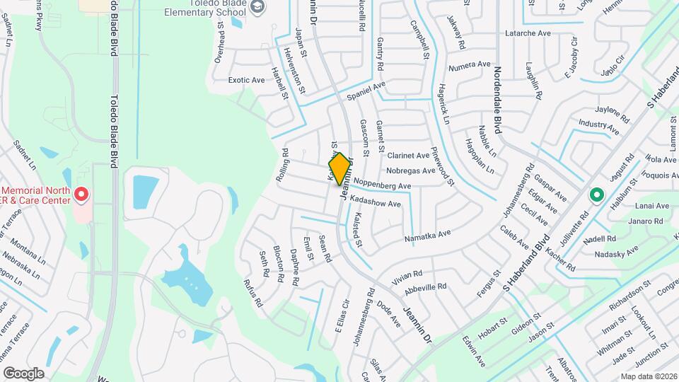 2693 Jeannin Dr Map and Location Details