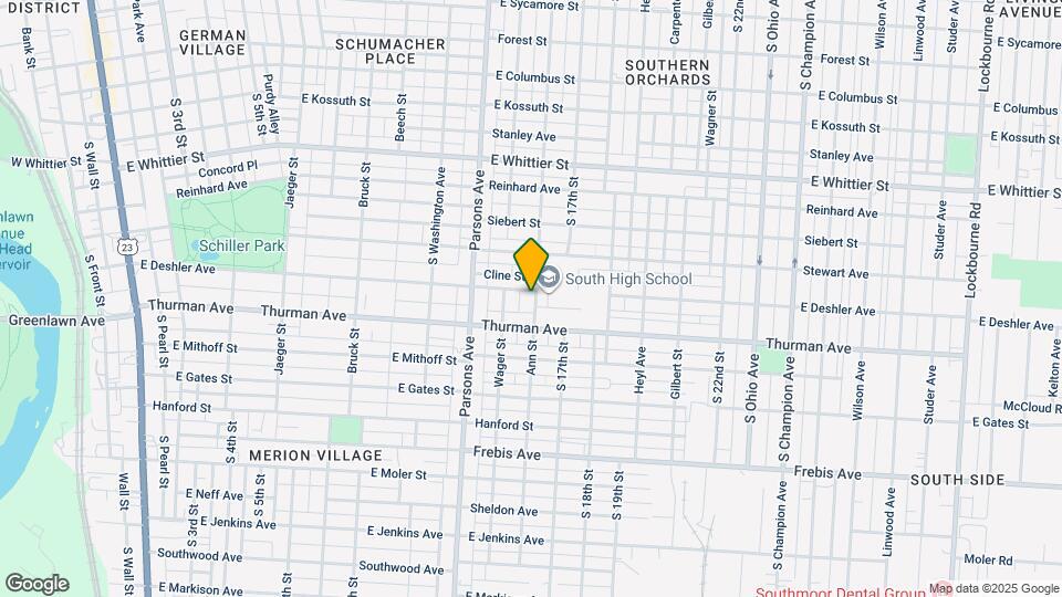 565-567-567 E Deshler Ave Map and Location Details