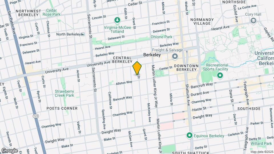 2134-2136 Grant St Map and Location Details