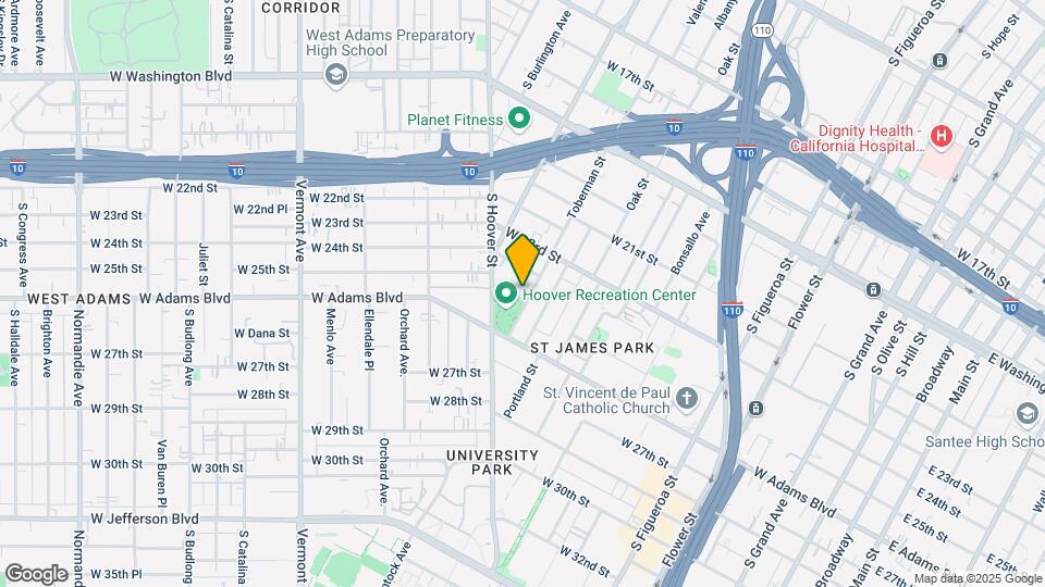 1007 W 25th St Map and Location Details