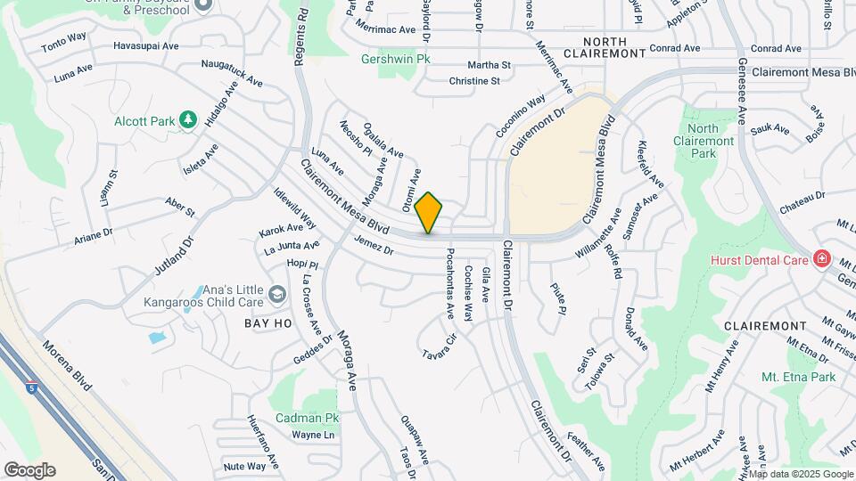 3543-3545 Clairemont Mesa Blvd Map and Location Details