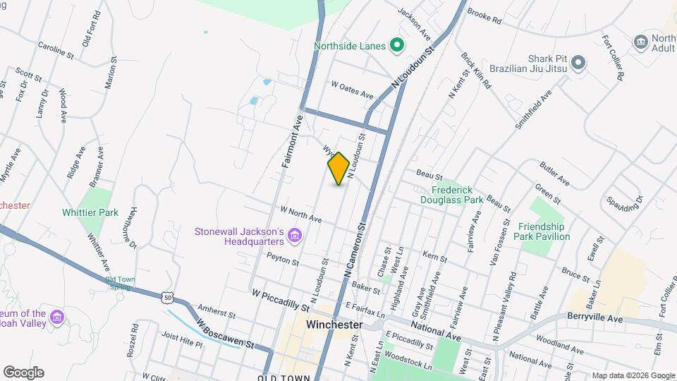 537 N Loudoun St Map and Location Details