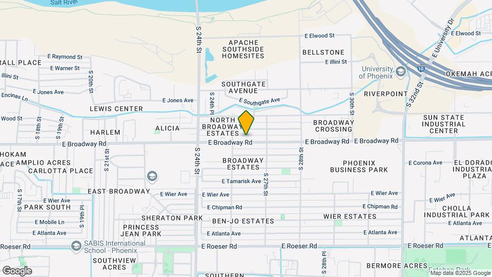 2526 E Broadway Rd Map and Location Details
