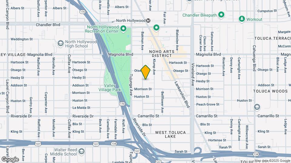 5028 Bakman Ave Map and Location Details