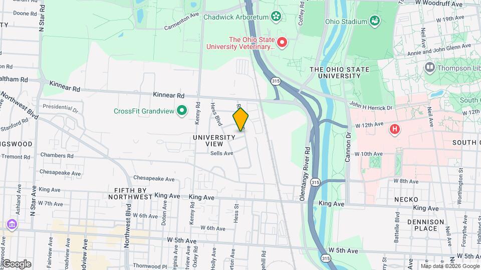 884 W 9th Ave Mapa y Detalles de la Ubicación