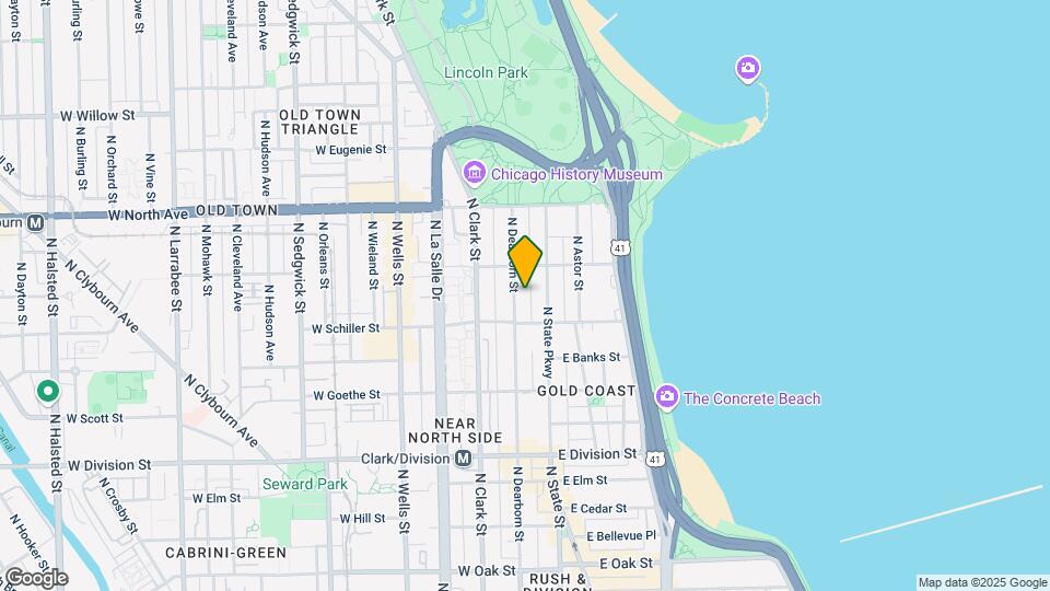1427 N Dearborn St, Unit 2B Mapa y Detalles de la Ubicación