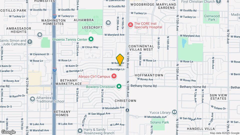 1 bed 1 bath with storage unit Map and Location Details