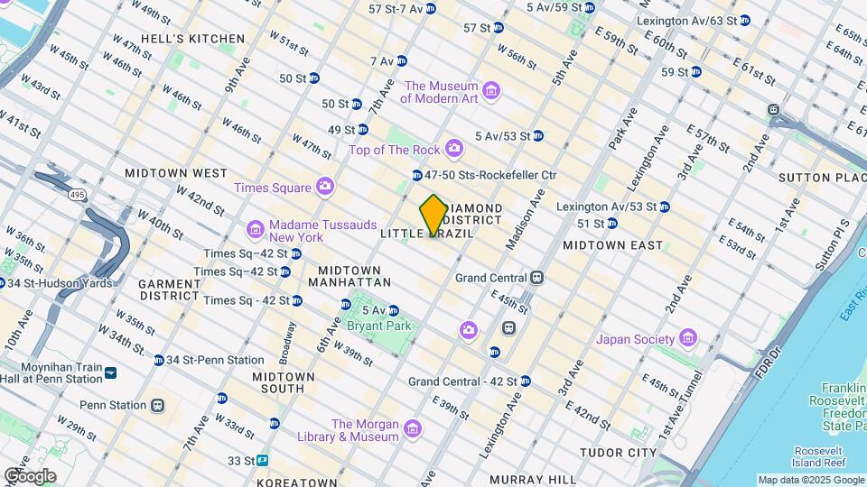 22 W 46th St Mapa y Detalles de la Ubicación