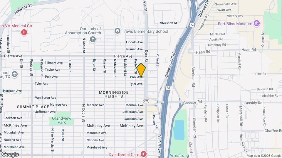 3912 Polk Ave Map and Location Details