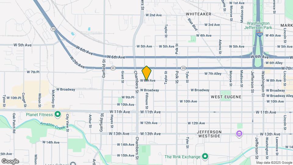 1570 W 8th Ave Map and Location Details