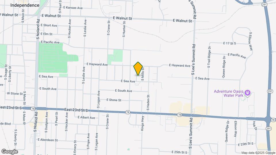 821 S Saville Ave Map and Location Details