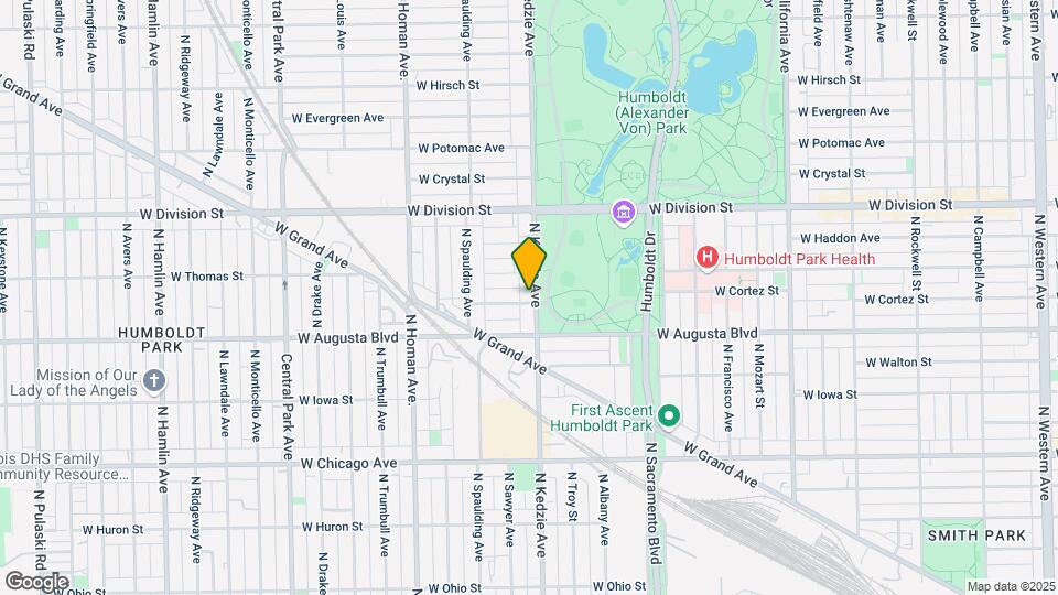 1042 N Kedzie Ave Map and Location Details