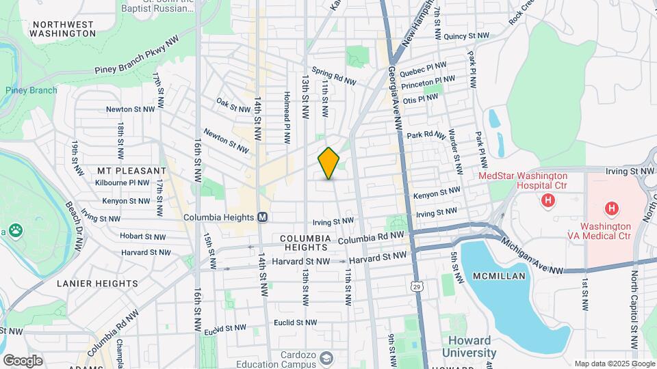 1108 Lamont St NW Map and Location Details