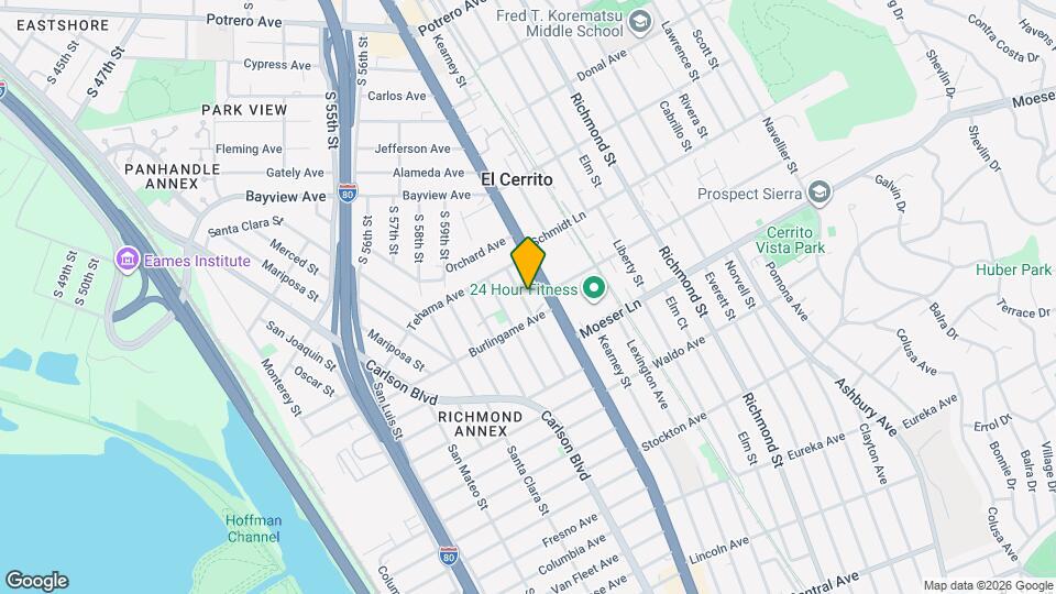 1664 San Benito St Map and Location Details