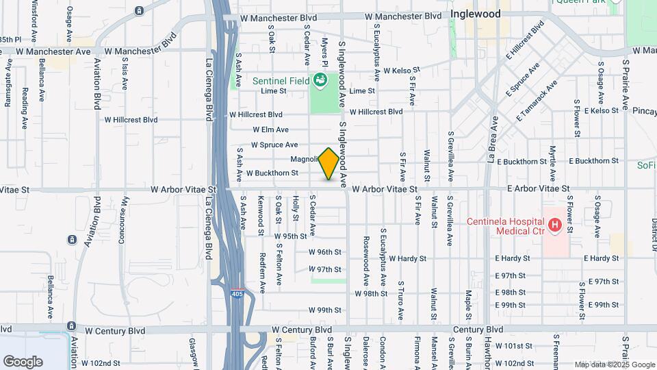 421 W Arbor Vitae St Map and Location Details