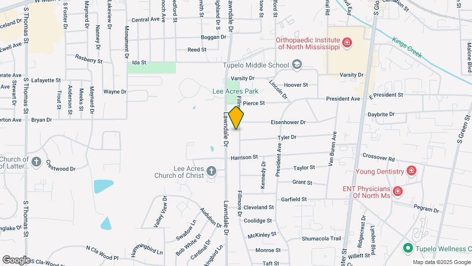 1106 Fillmore Dr Map and Location Details