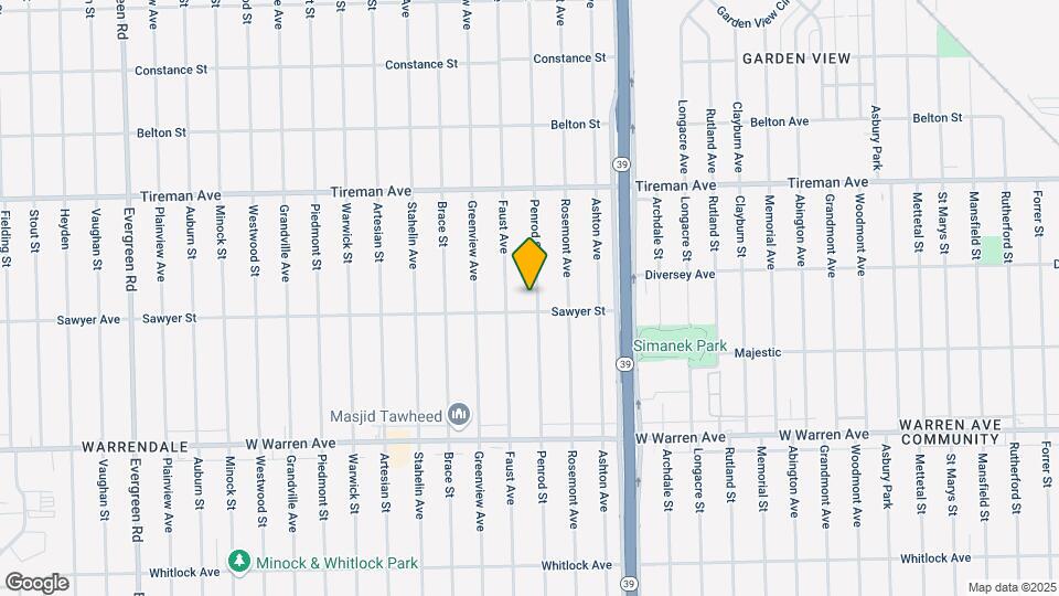 7627 Penrod St Map and Location Details