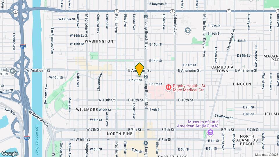 225 E 12th St Map and Location Details