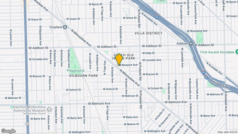 3423-3427 N Milwaukee Ave Map and Location Details