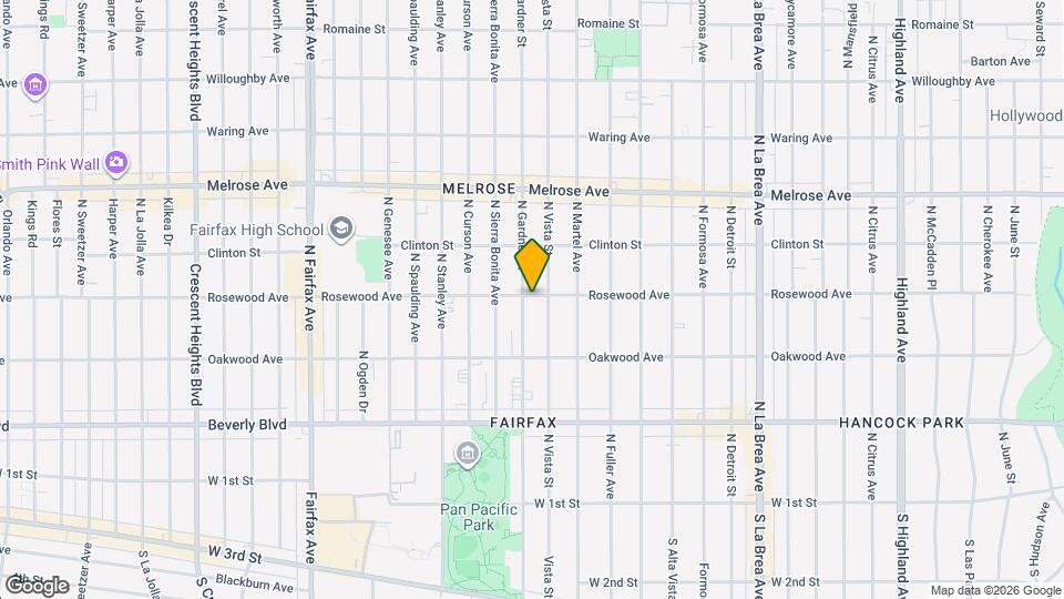 466 1/2 N Gardner St Map and Location Details