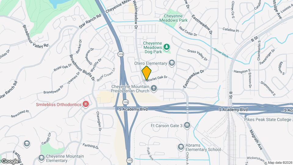 1005 Scarlet Oak Dr Mapa y Detalles de la Ubicación