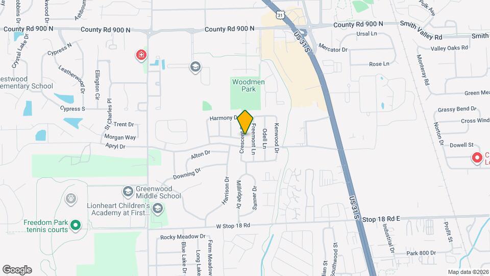 1263 Crescent Dr Map and Location Details