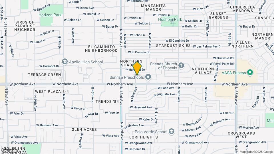 4147 W Loma Ln Map and Location Details