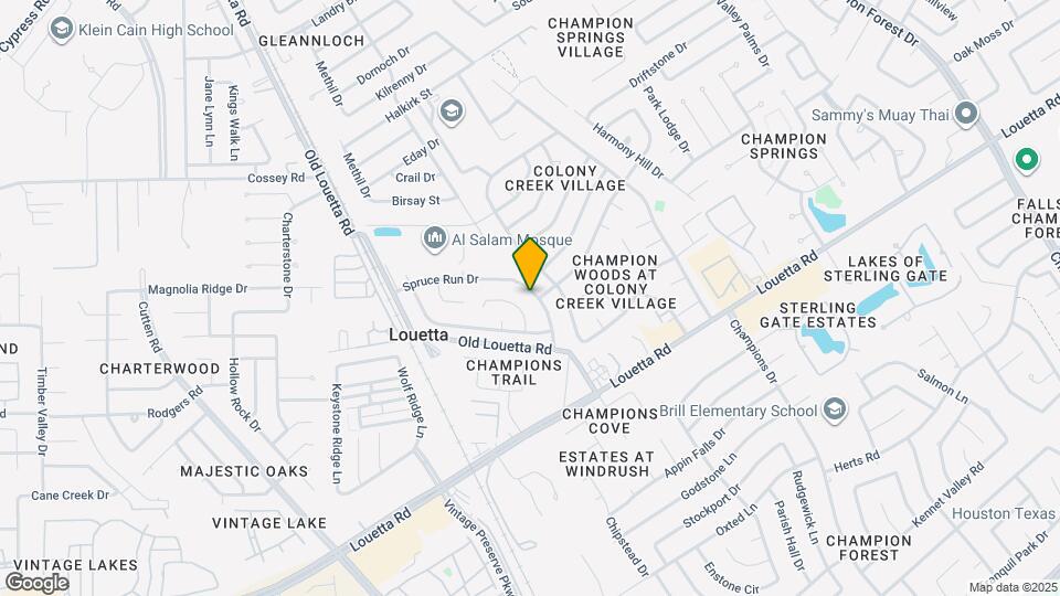 16907 Spruce Run Dr Map and Location Details