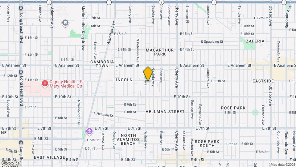 1084 Walnut Ave Map and Location Details