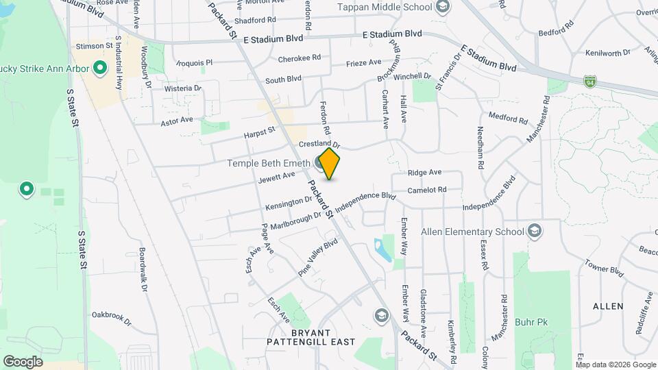 2319 Packard St Map and Location Details