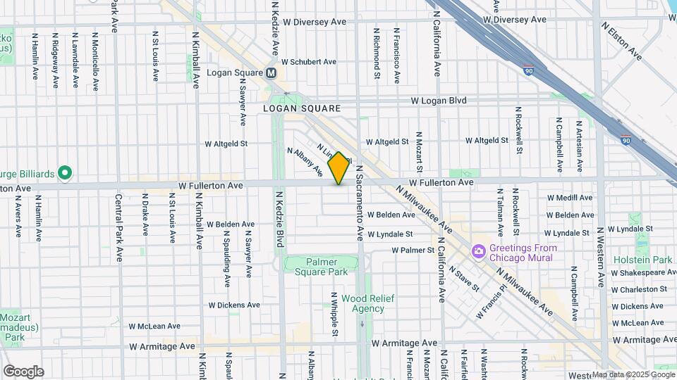 3031 W Fullerton Ave, Unit G Map and Location Details